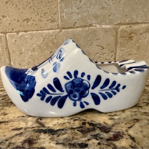 Elesva #015 Holland Delft Blue ceramic clog, a traditional Dutch Artwork - Picture 3 of 6